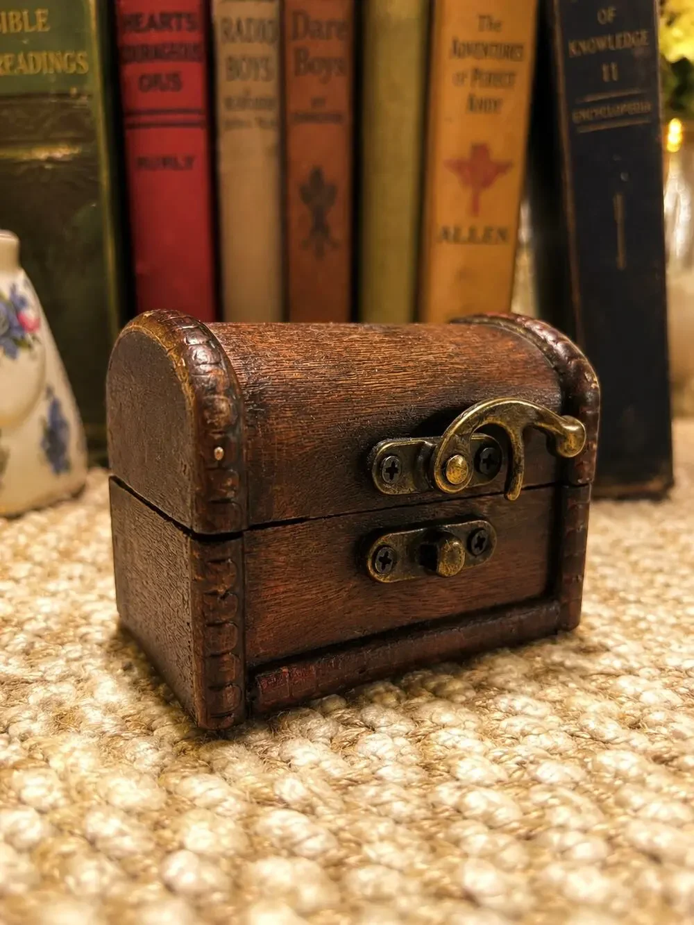 Mini Treasure Chest Box With Latch